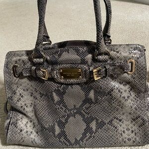 Michael Kors Hamilton Python print Bag